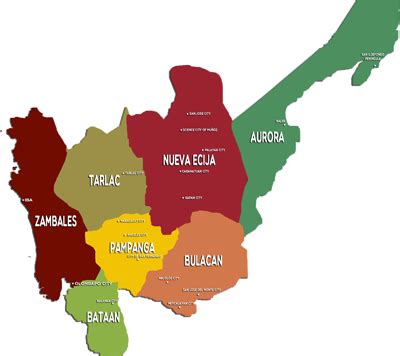 Detailed Road Map of Region 3 .